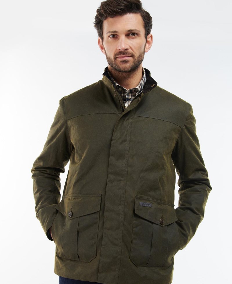 Brown Barbour Sheldon Wax Jacket | HPX-286573