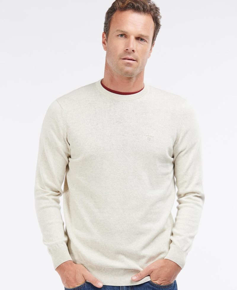 Cabernet Barbour Pima Cotton Crew Neck Jumper | BDK-712603