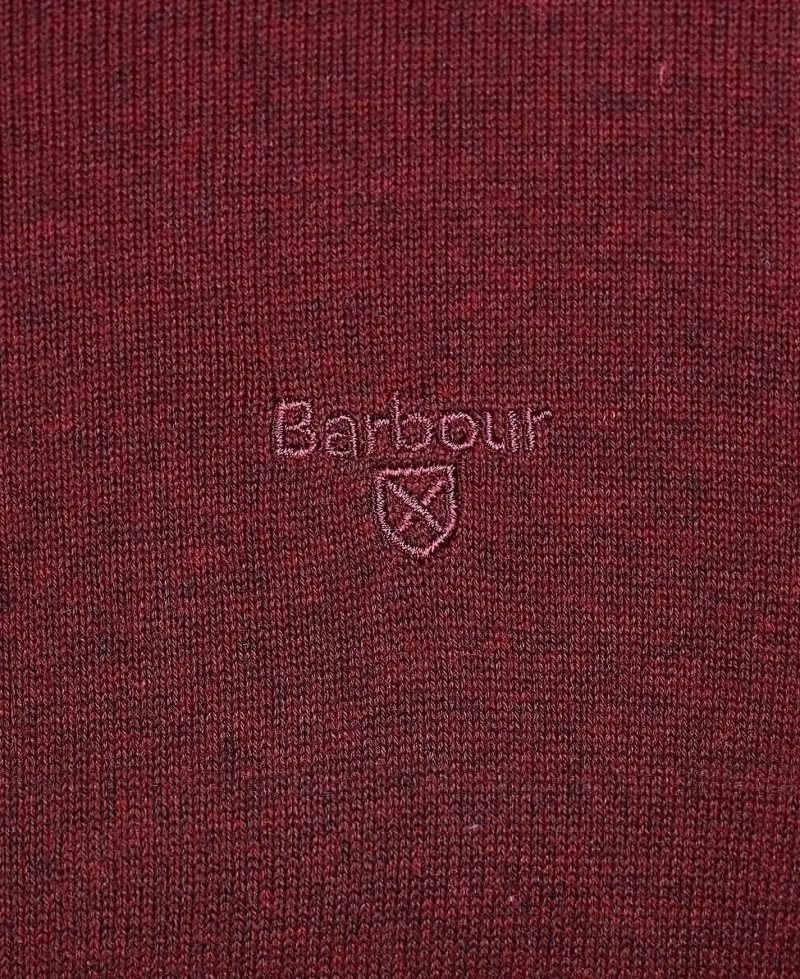 Cabernet Barbour Pima Cotton Crew Neck Jumper | YVF-761345