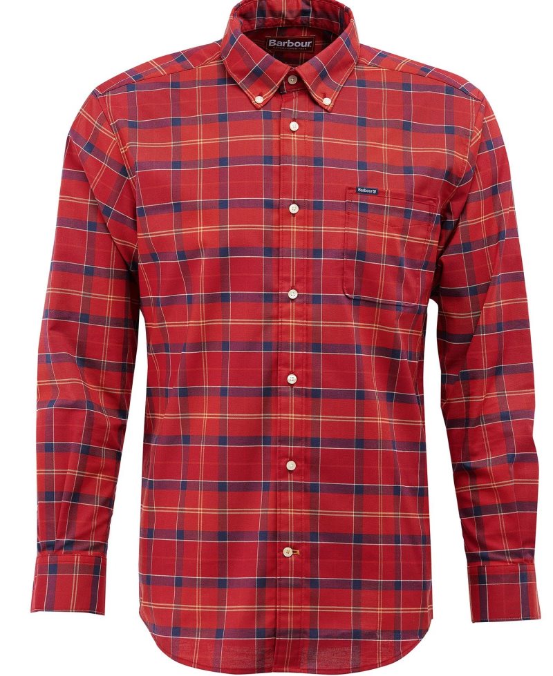 Cardinal Tartan Barbour Tig Shirt | NVM-103845