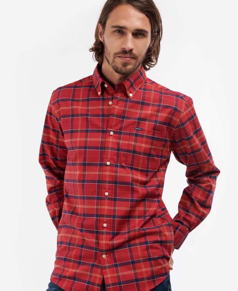 Cardinal Tartan Barbour Tig Shirt | NVM-103845