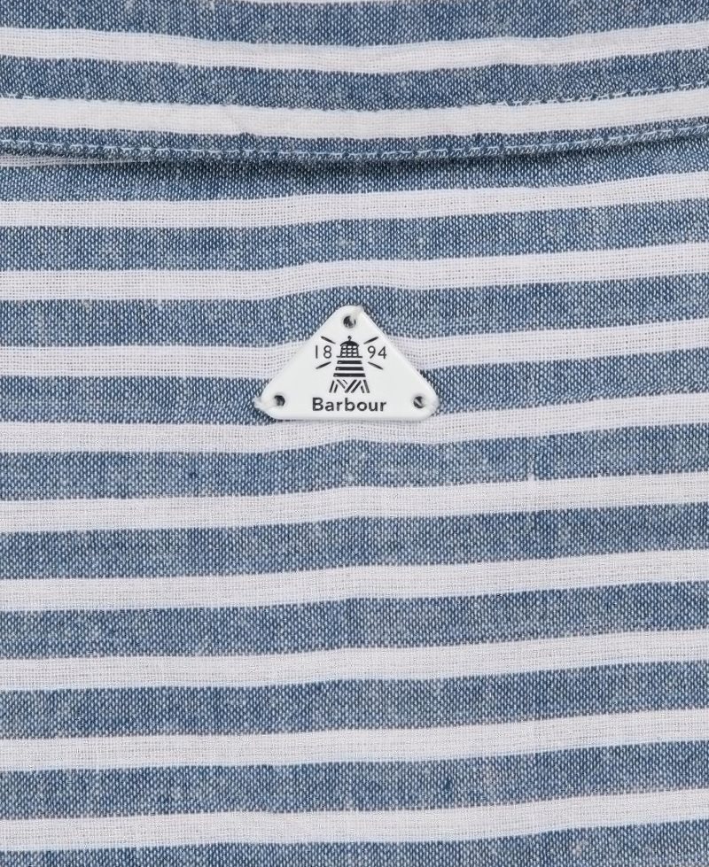 Chambray Stripe Barbour Betony Shirt | SBE-461798