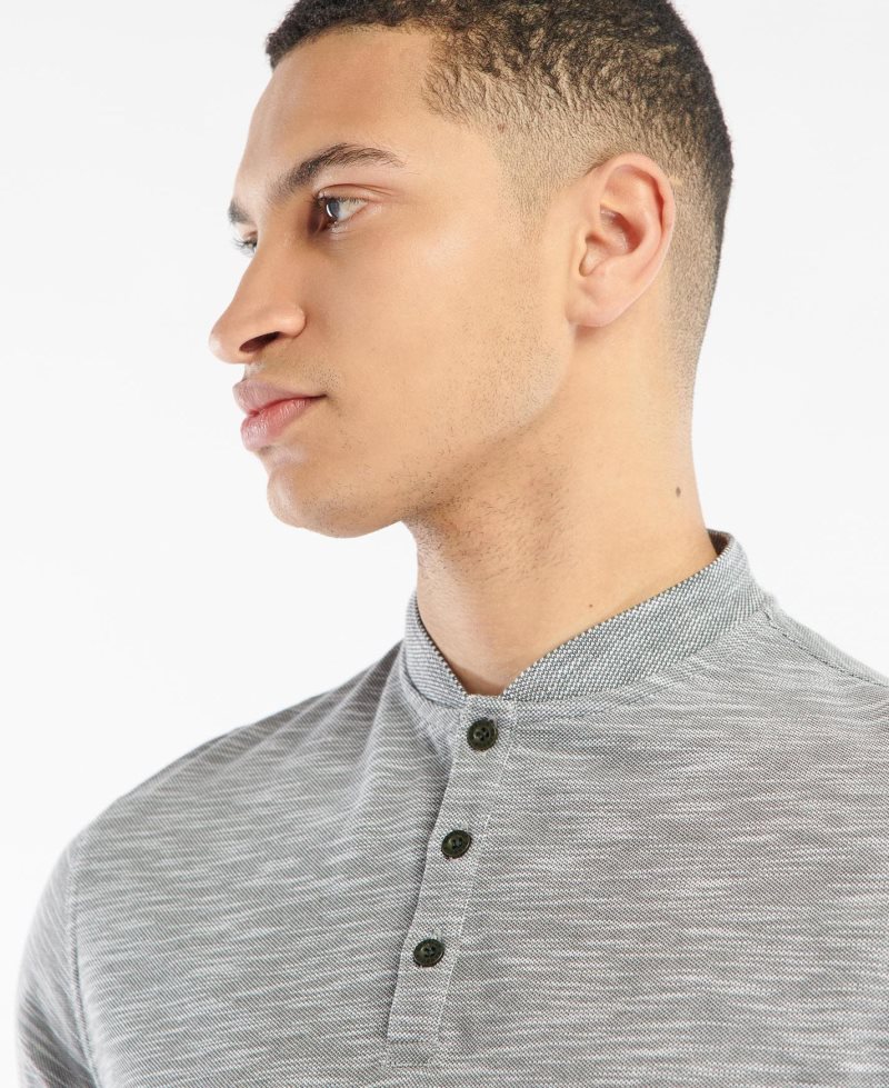 Charcoal Barbour Belgrave Sport Neck T-Shirt | IYH-681094