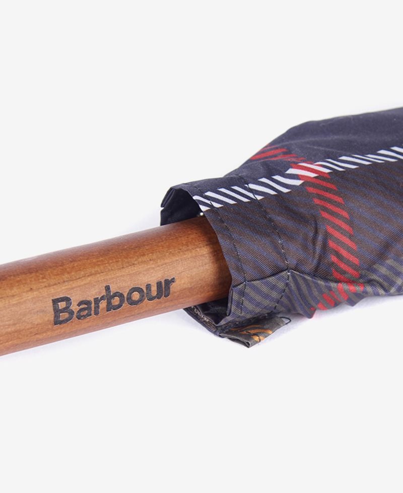 Classic Barbour Tartan Walker Umbrella | QIH-319567