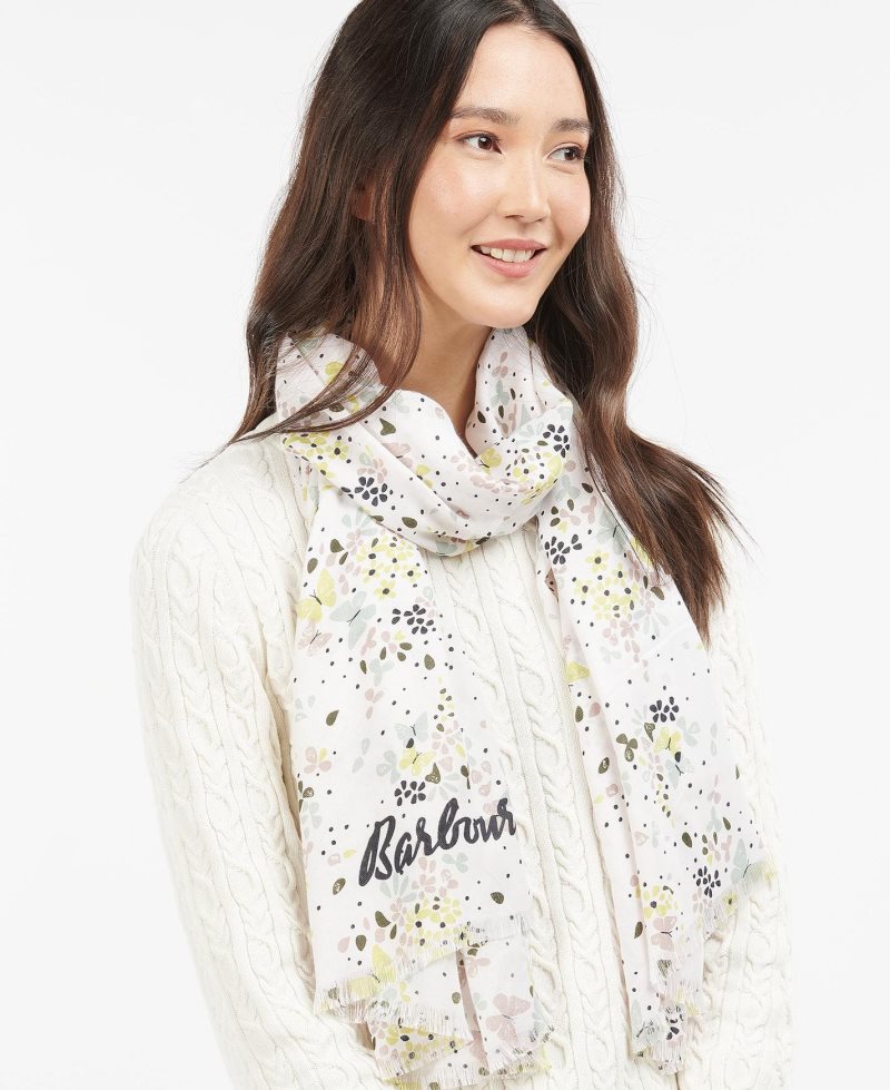 Cloud Barbour Butterfly Print Wrap | BPU-248369