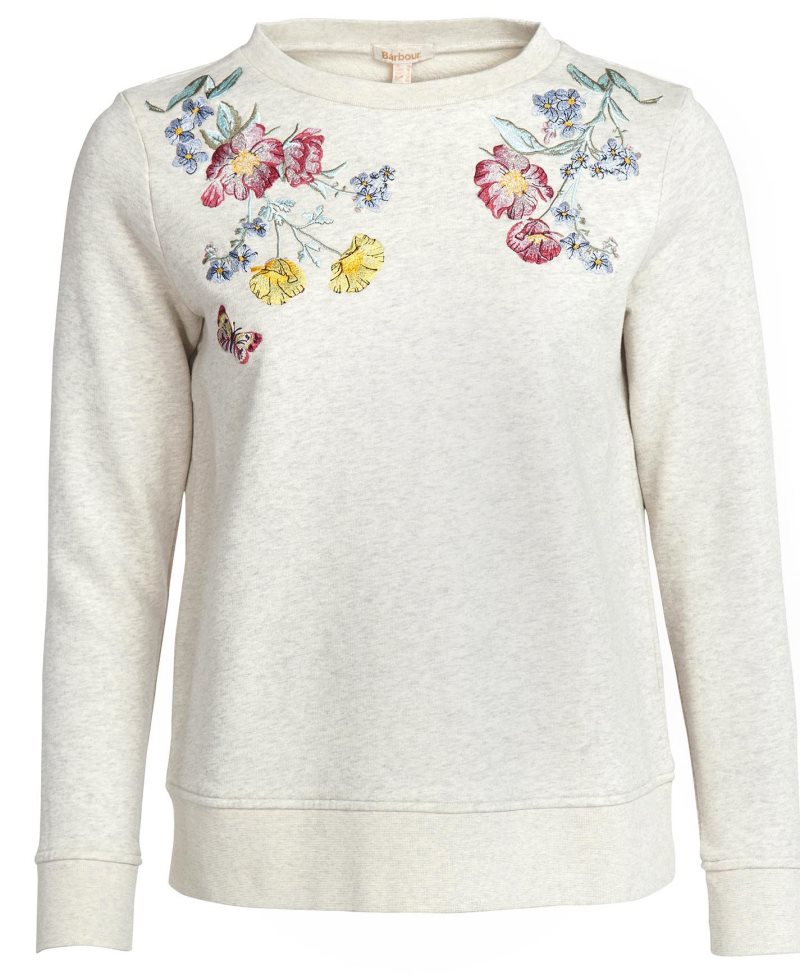 Cloud Marl Barbour Esme Sweatshirt | MNO-815940