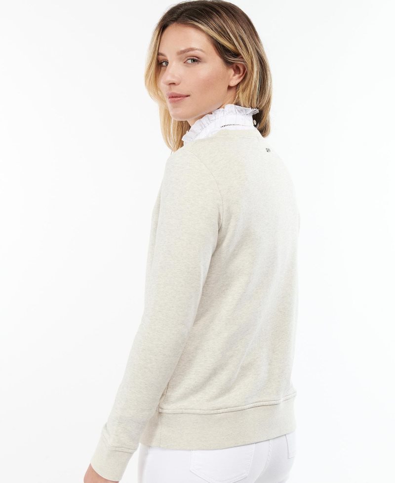 Cloud Marl Barbour Esme Sweatshirt | MNO-815940