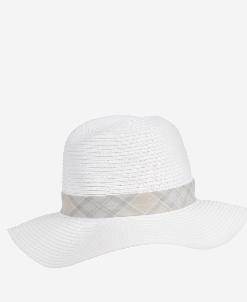 Cloud Silver Birch Barbour Brunswick Tartan Fedora | LHK-823109