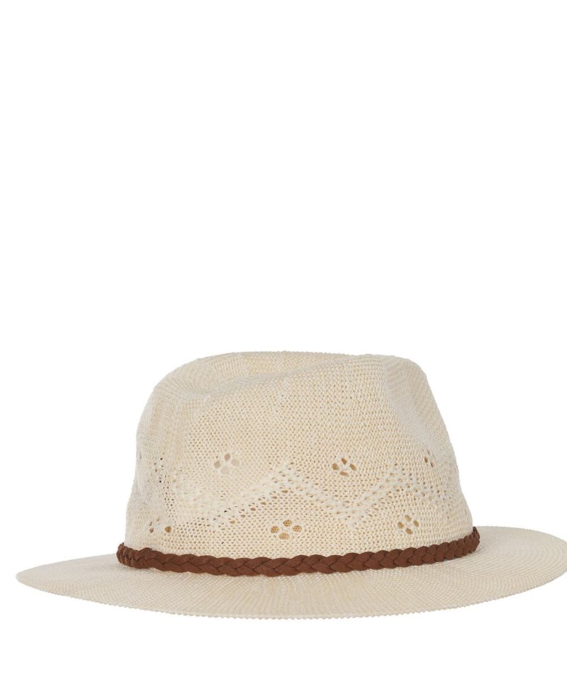 Cream Barbour Flowerdale Trilby | FYZ-368410