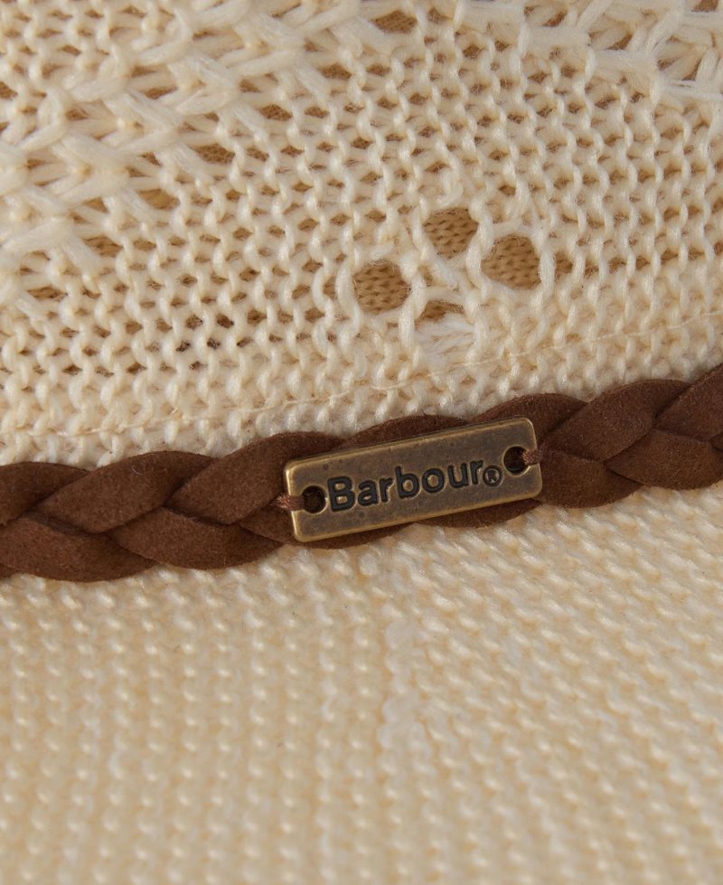 Cream Barbour Flowerdale Trilby | FYZ-368410