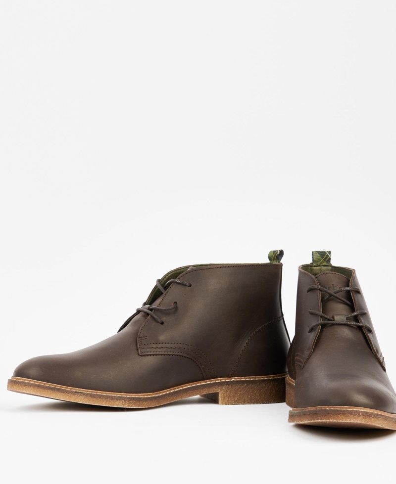 Dark Brown Barbour Sonoran Boots | NOB-936804