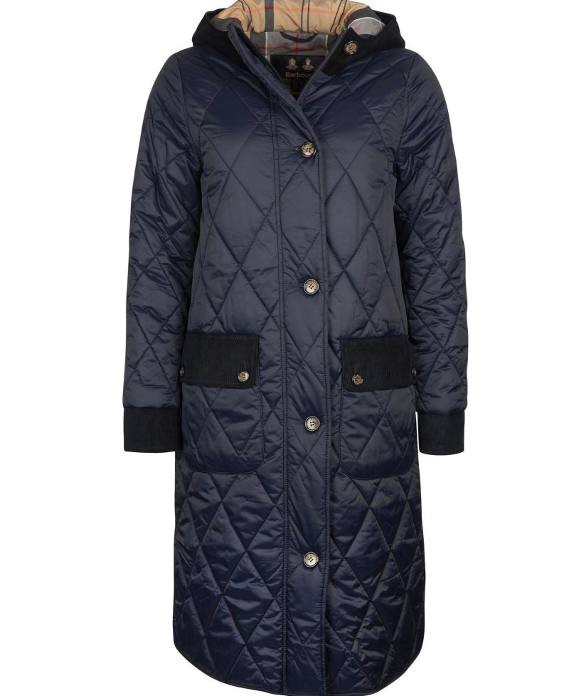 Dark Navy Barbour Steppjacke Mickley | YSC-593461