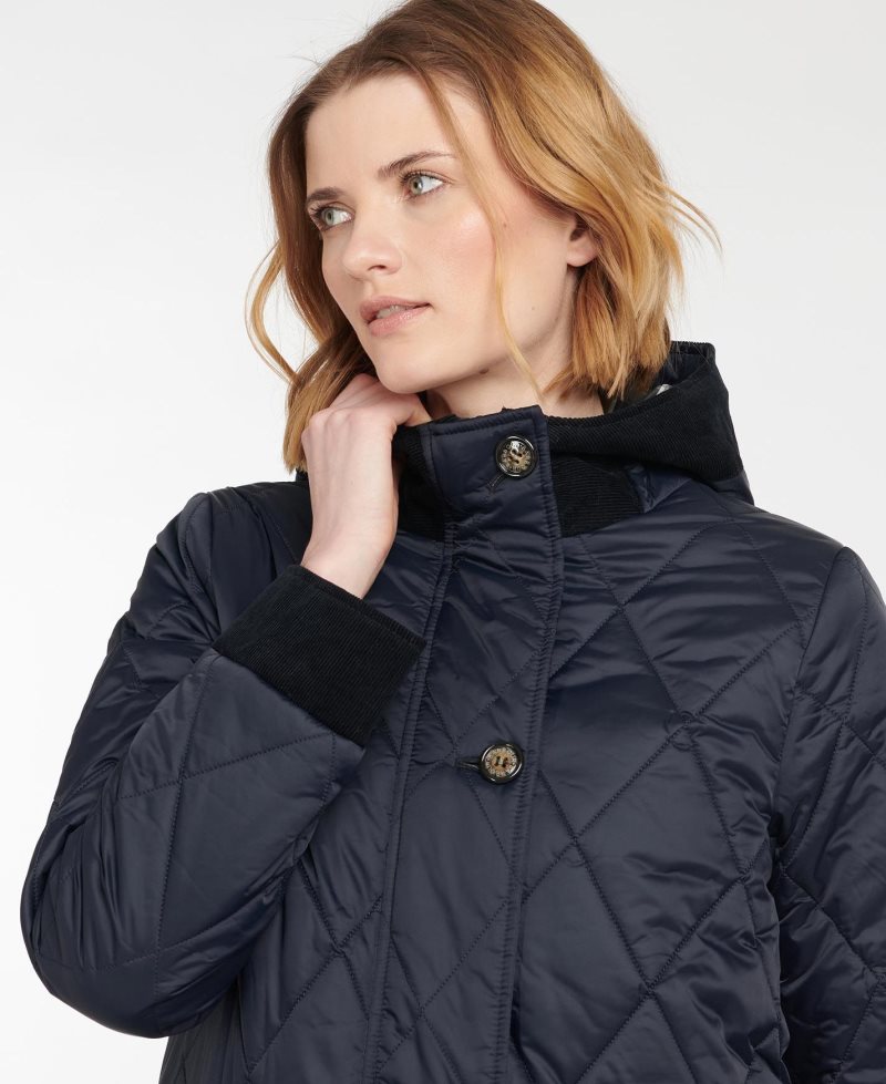 Dark Navy Barbour Steppjacke Mickley | YSC-593461