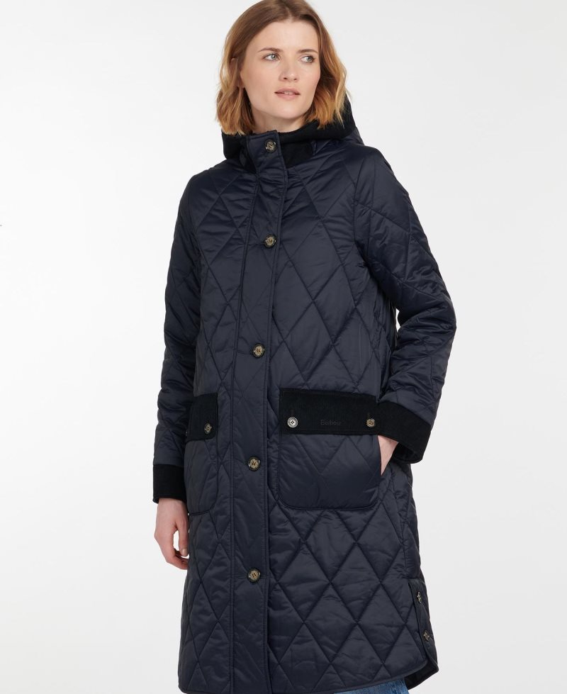 Dark Navy Barbour Steppjacke Mickley | YSC-593461