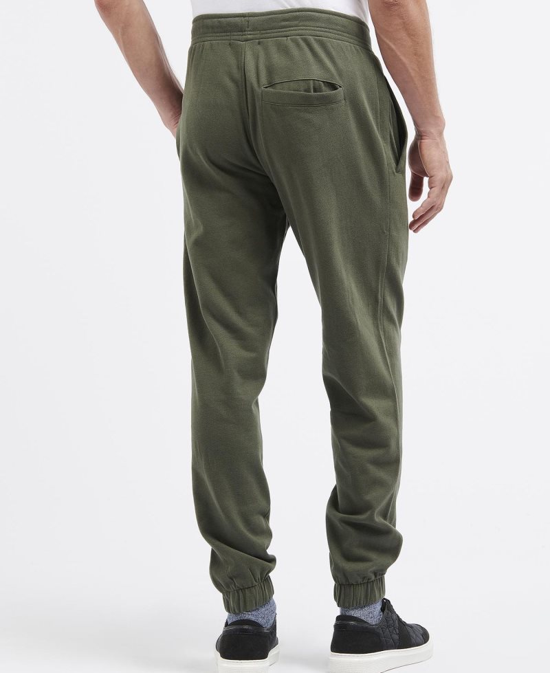 Dark Olive Barbour Essential Jersey Jogger | OTF-765398