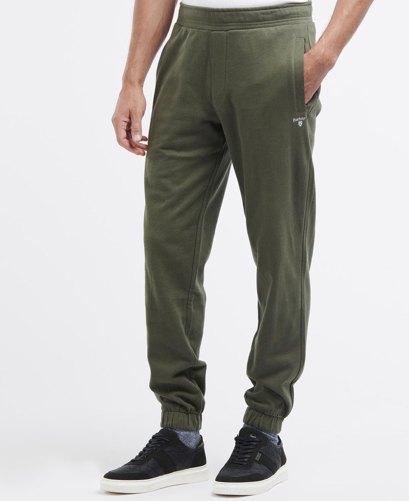 Dark Olive Barbour Essential Jersey Jogger | OTF-765398