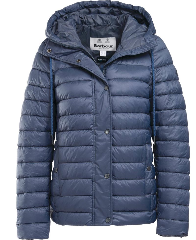 Dark Oyster Barbour Seaholly Quilted Jacket | LQM-574039