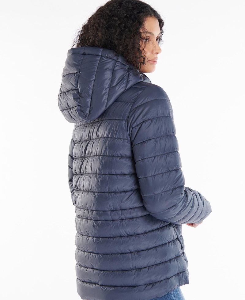 Dark Oyster Barbour Seaholly Quilted Jacket | LQM-574039