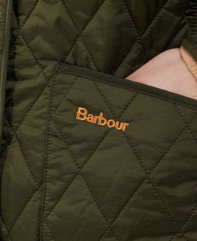 Dark Red Barbour Annandale Quilted Jacket | OXW-397651