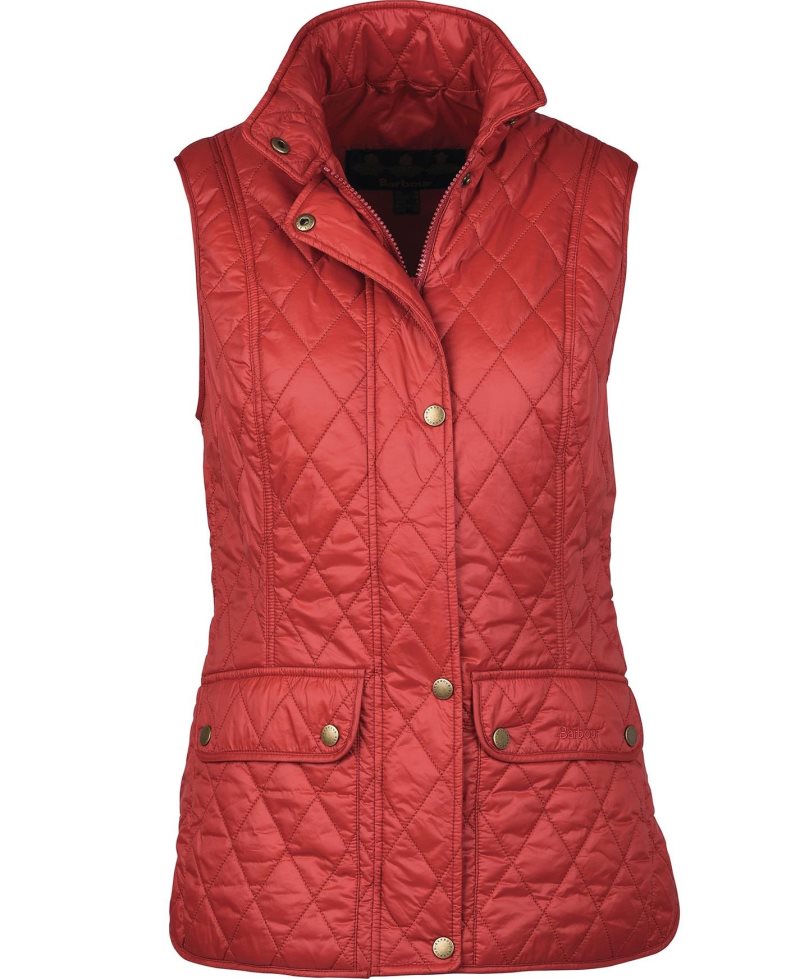 Dark Red Barbour Otterburn Gilet | ZWG-857126