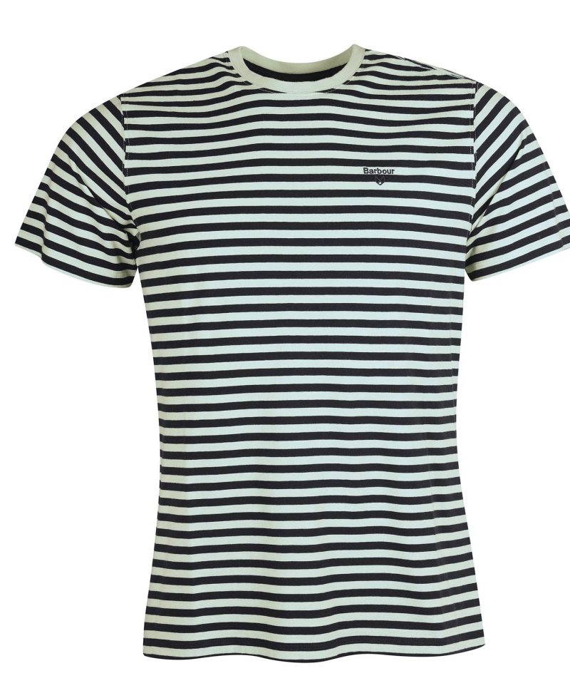 Dusty Mint Barbour Delamere Stripe T-Shirt | UBK-472305