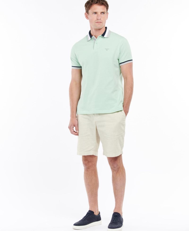 Dusty Mint Barbour Finkle Polo Shirt | OKM-207864