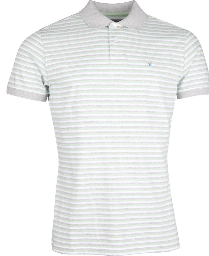 Dutsy Mint Barbour Swinden Polo Shirt | LHY-791304