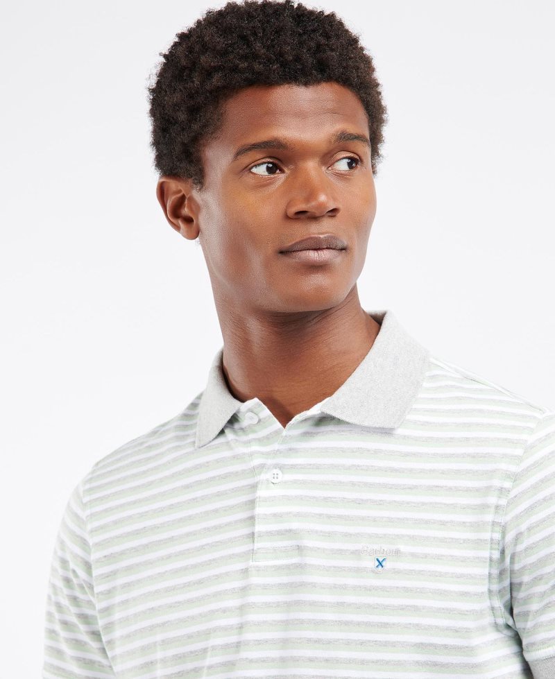 Dutsy Mint Barbour Swinden Polo Shirt | LHY-791304