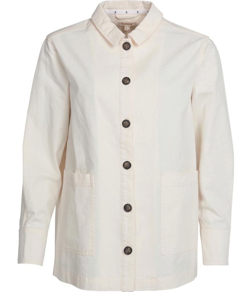 Ecru Barbour Lyndale Overshirt | SQK-728413