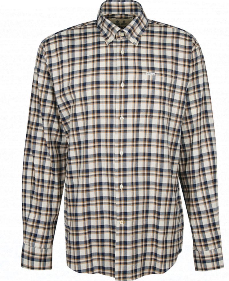 Ecru Marl Barbour Turville Regular Fit Shirt | DXW-924675