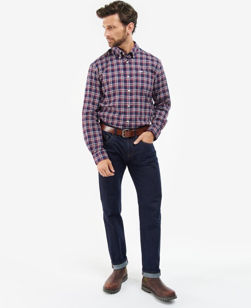 Ecru Marl Barbour Turville Regular Fit Shirt | RAS-507461