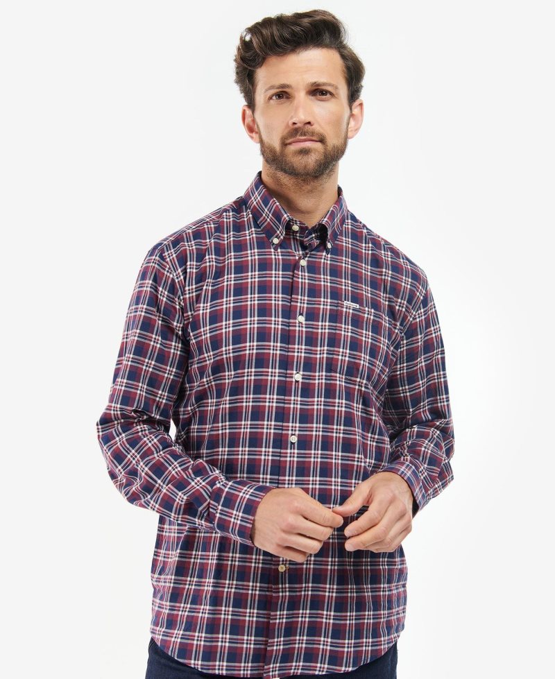 Ecru Marl Barbour Turville Regular Fit Shirt | RAS-507461