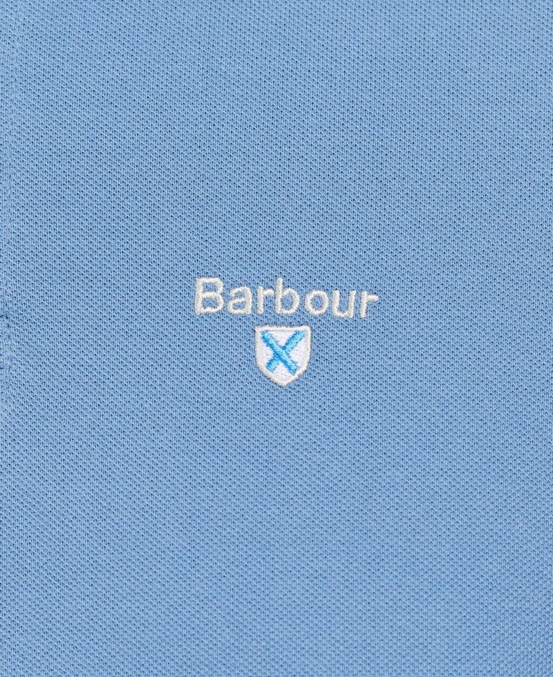 Force Blue Barbour Lynton Polo Shirt | GBR-025643