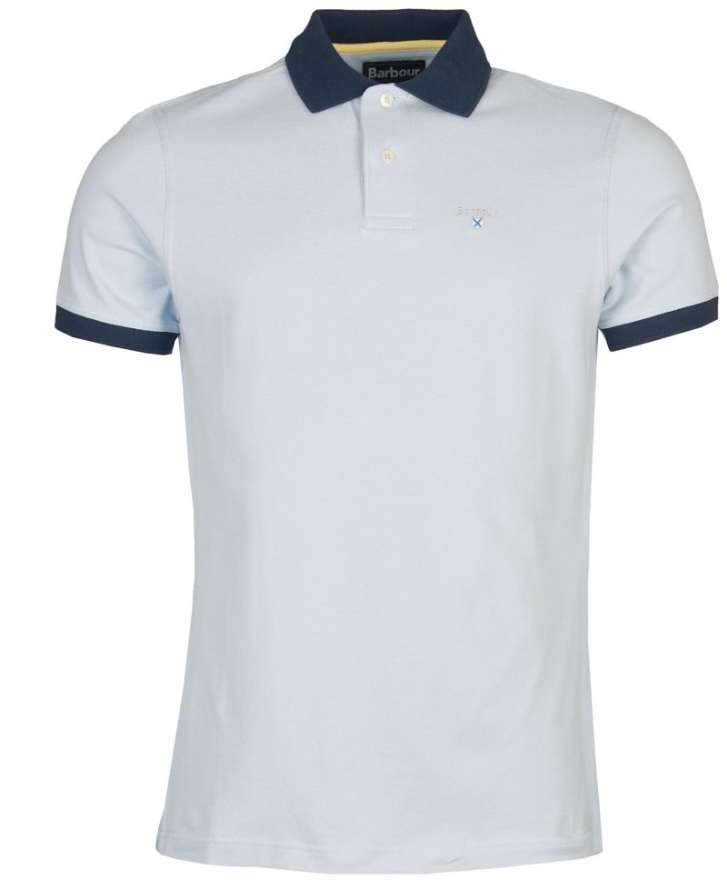 Force Blue Barbour Lynton Polo Shirt | HUD-804961