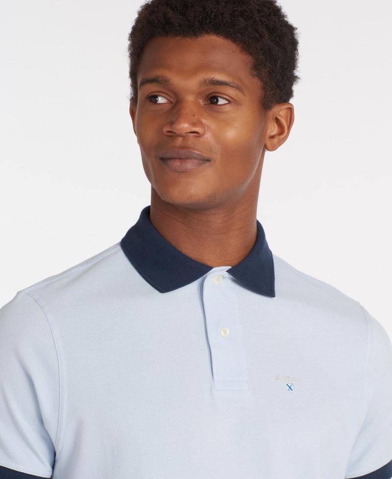 Force Blue Barbour Lynton Polo Shirt | HUD-804961