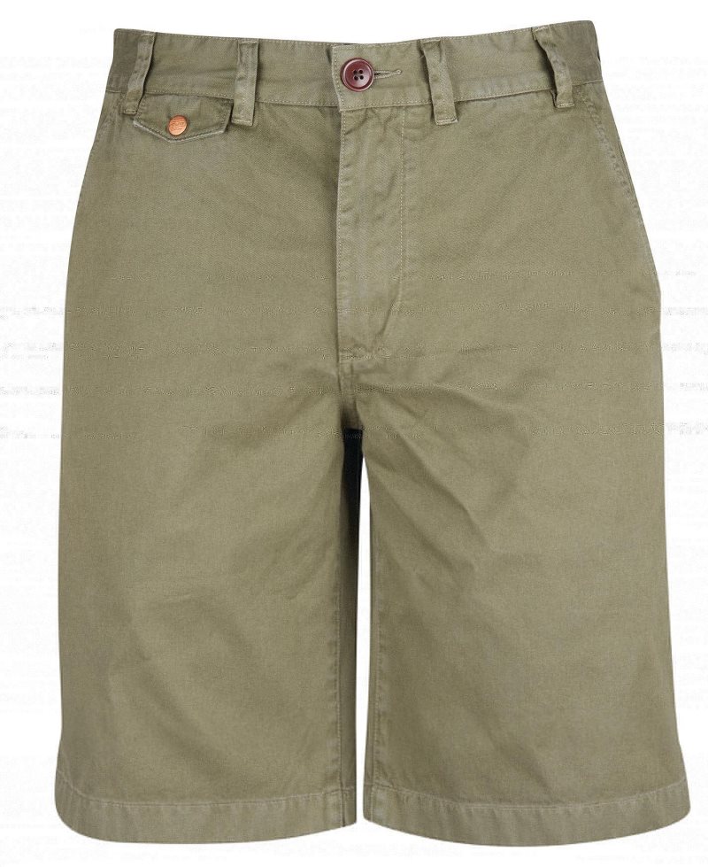 Force Blue Barbour Neuston Twill Shorts | GVE-618309