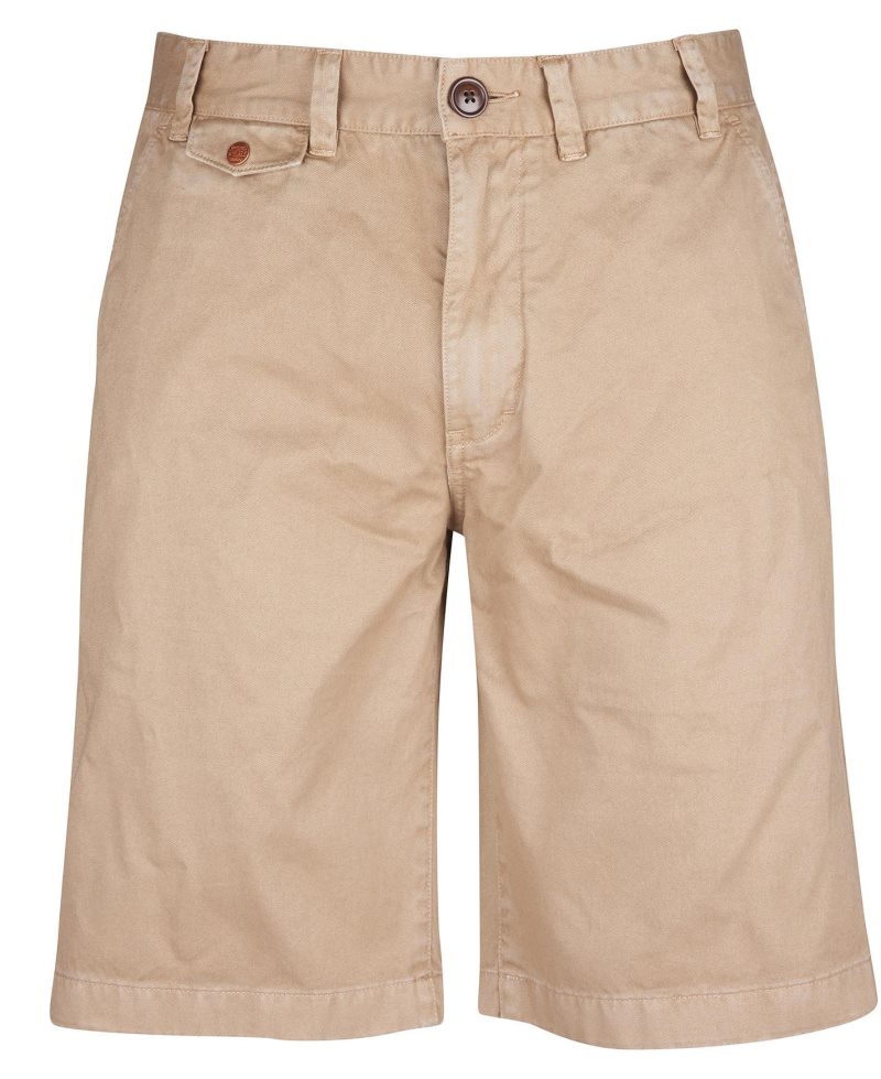 Force Blue Barbour Neuston Twill Shorts | OBL-314670