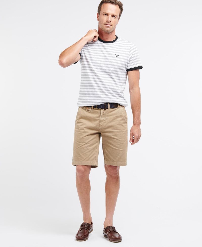 Force Blue Barbour Neuston Twill Shorts | OBL-314670