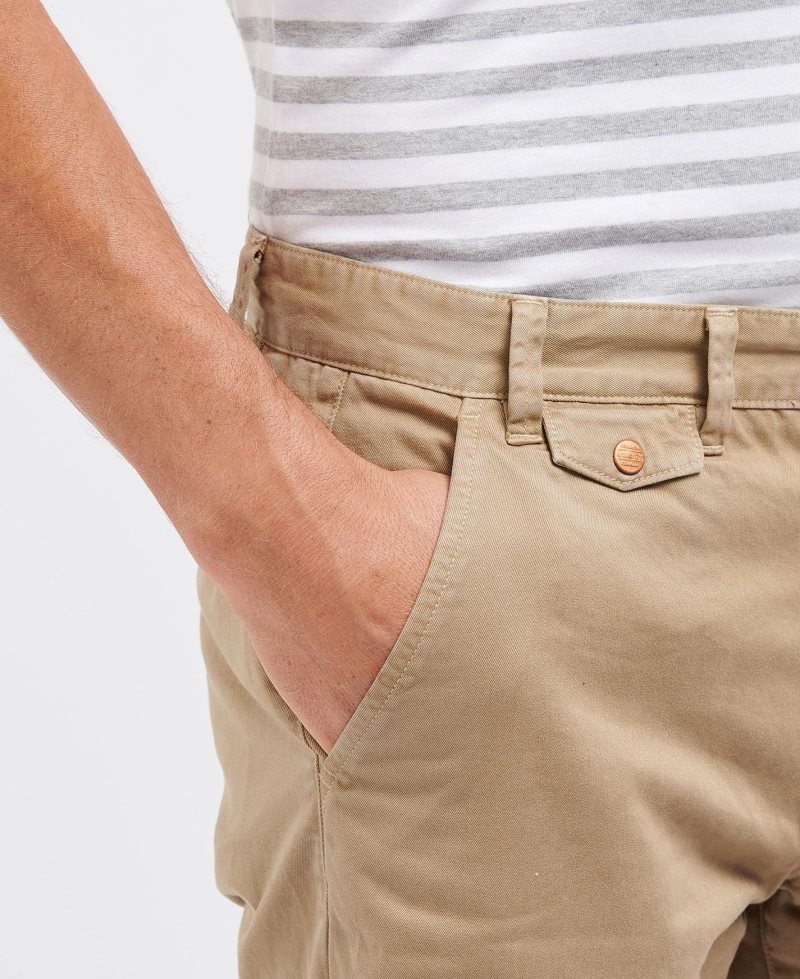 Force Blue Barbour Neuston Twill Shorts | OBL-314670