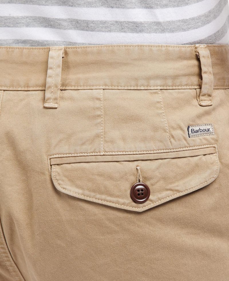 Force Blue Barbour Neuston Twill Shorts | OBL-314670