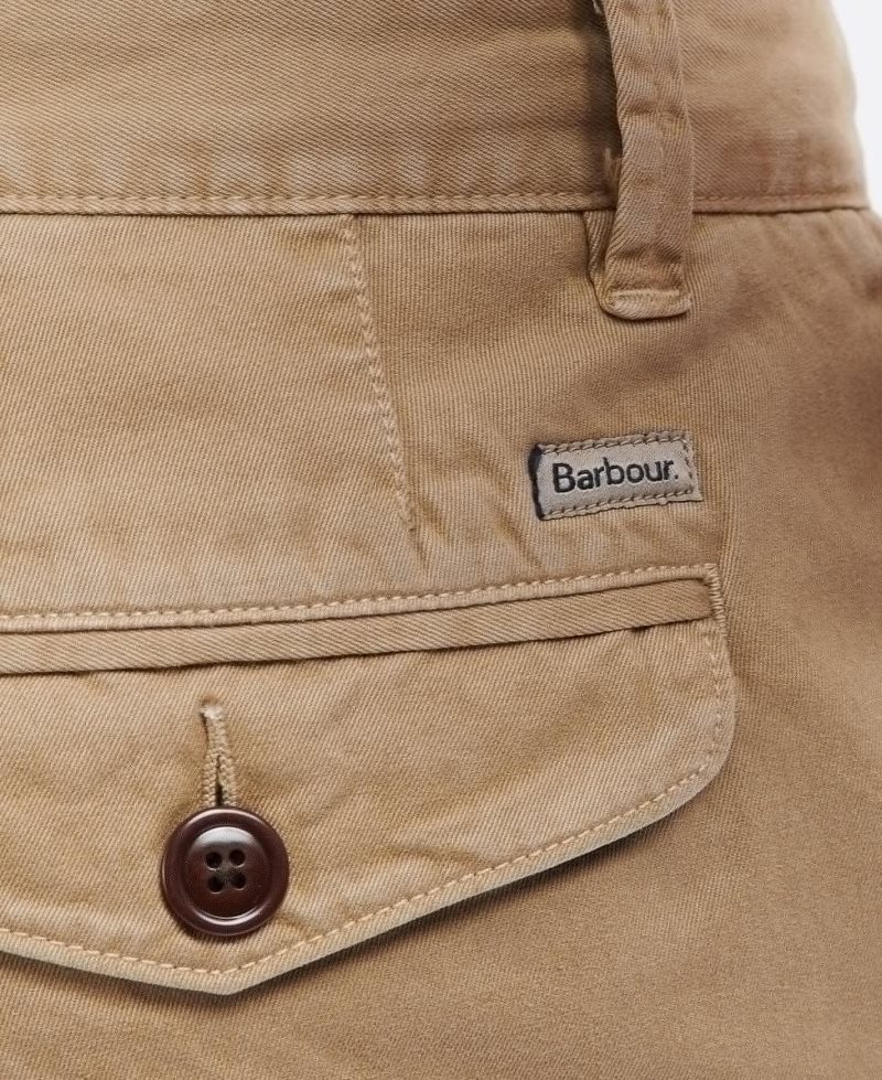 Force Blue Barbour Neuston Twill Shorts | OBL-314670