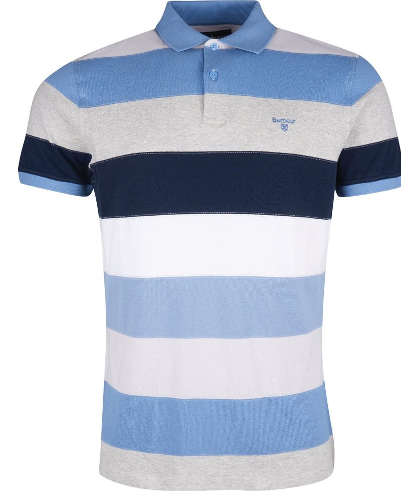 Force Blue Barbour Stanton Polo Shirt | QNK-983520