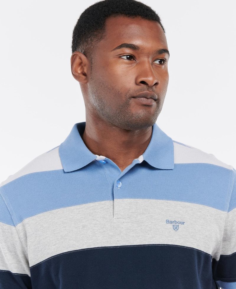 Force Blue Barbour Stanton Polo Shirt | QNK-983520