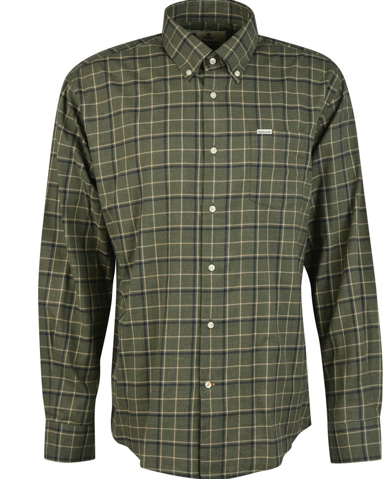 Garnet Red Barbour Pelton Regular Shirt | SJF-365108