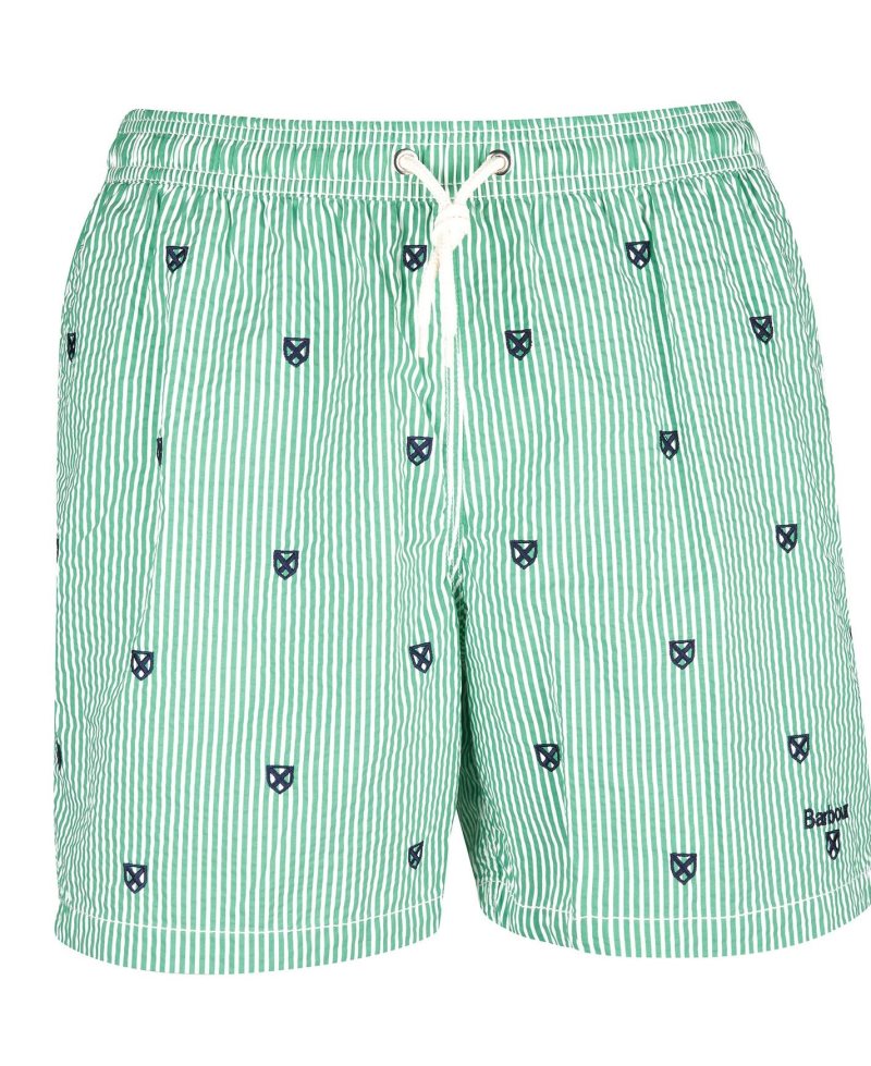 Green Barbour Shield Swim Shorts | XZI-329650