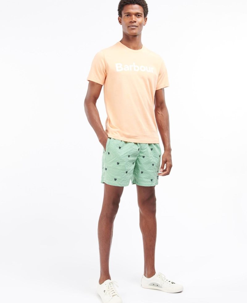 Green Barbour Shield Swim Shorts | XZI-329650