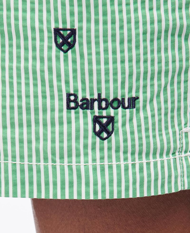 Green Barbour Shield Swim Shorts | XZI-329650