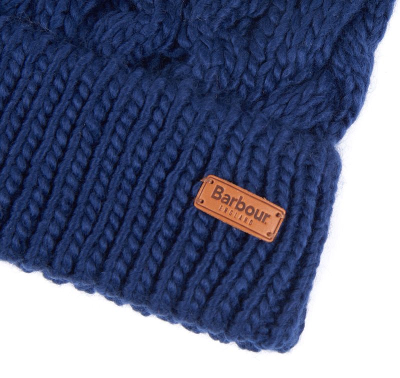 Grey Barbour Beanie Penshaw Cable | HOK-584276