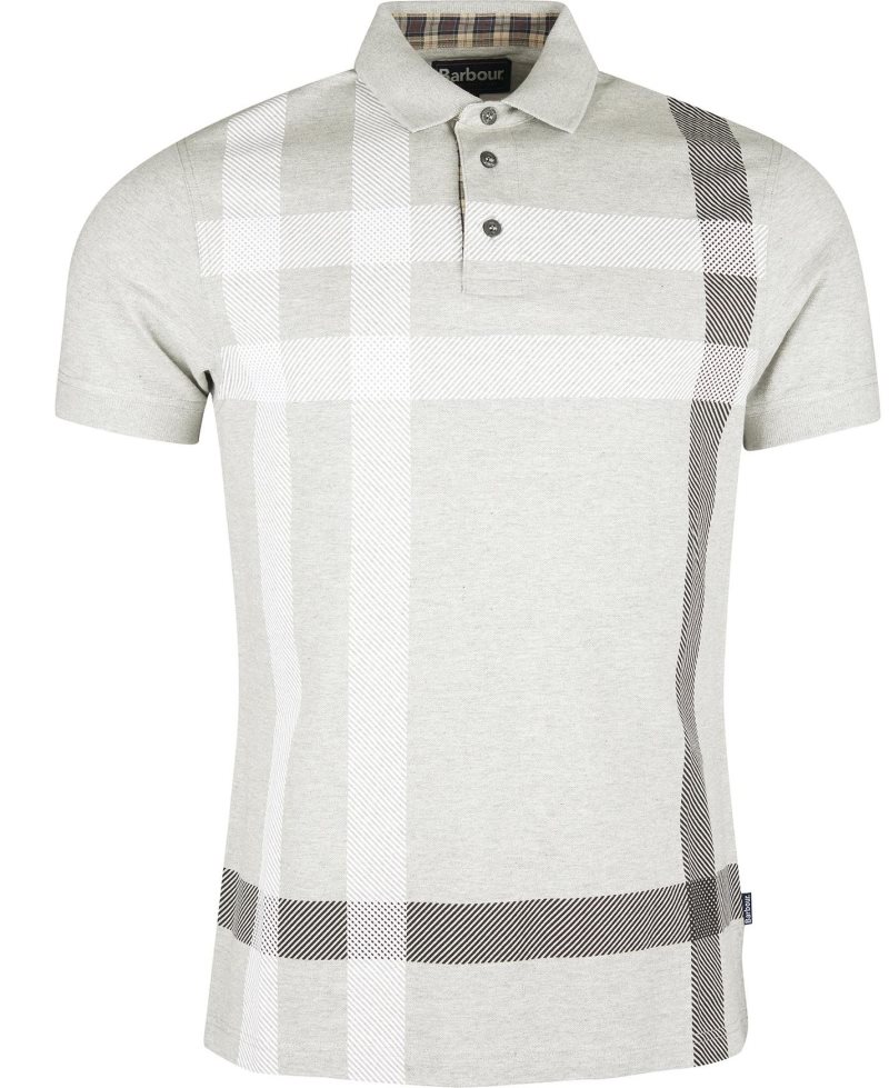 Grey Marl Barbour Blaine Polo Shirt | HGW-549687