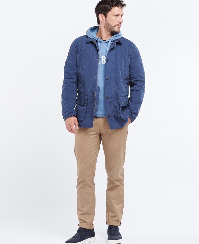 Insignia Blue Barbour Ashby Casual Jacket | JRK-436021